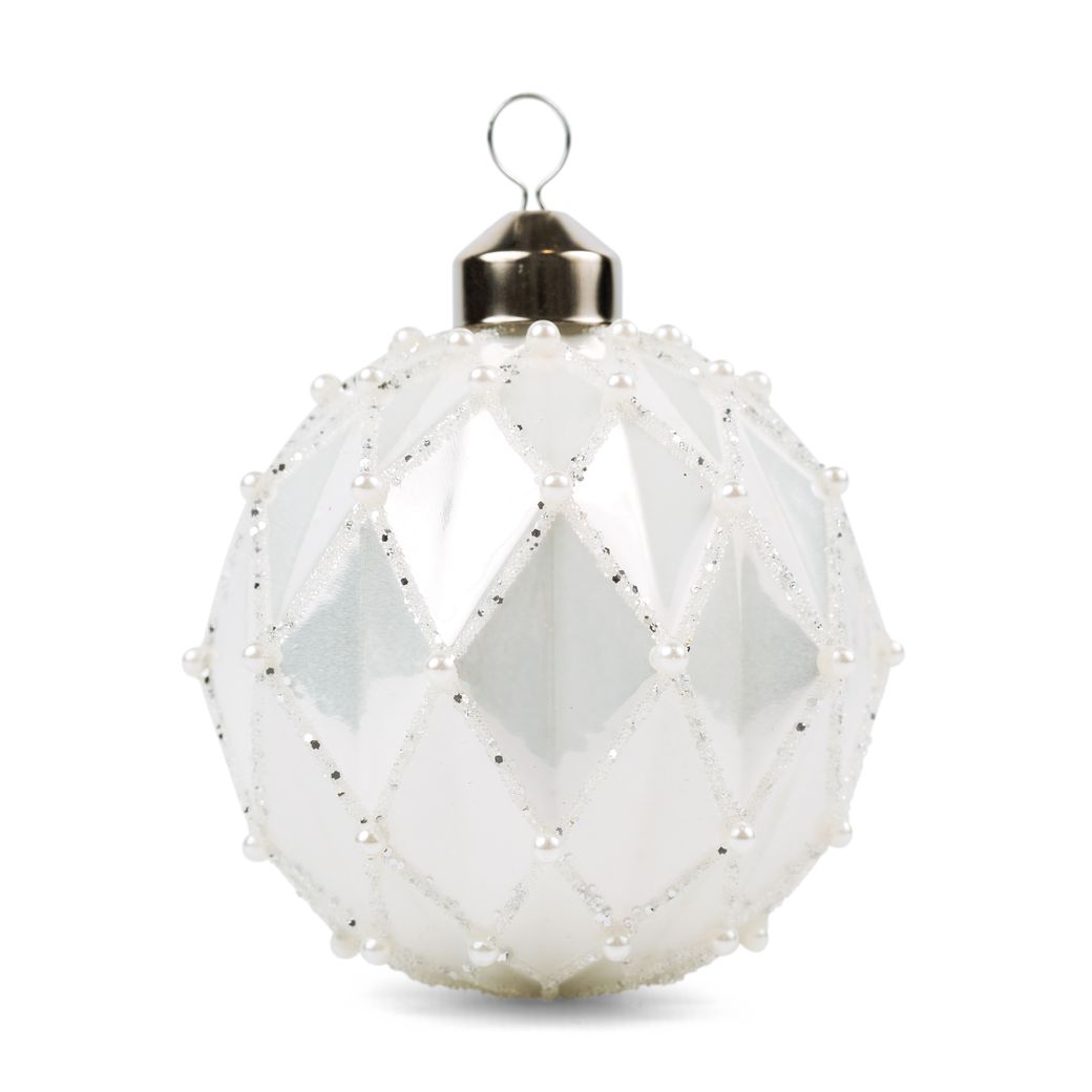 12 Pack Crystal Christmas Ornaments