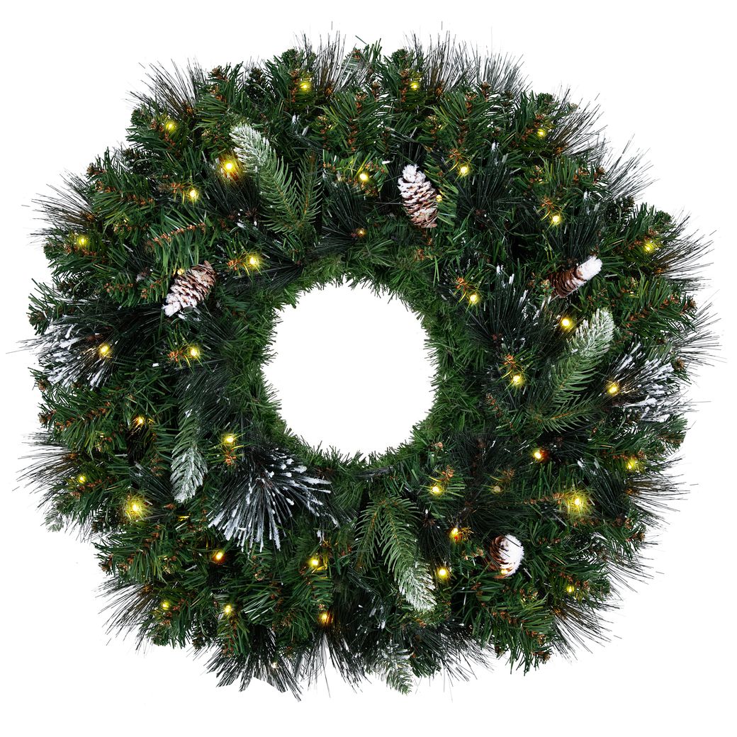 Wreath Carolina Pine Frosted