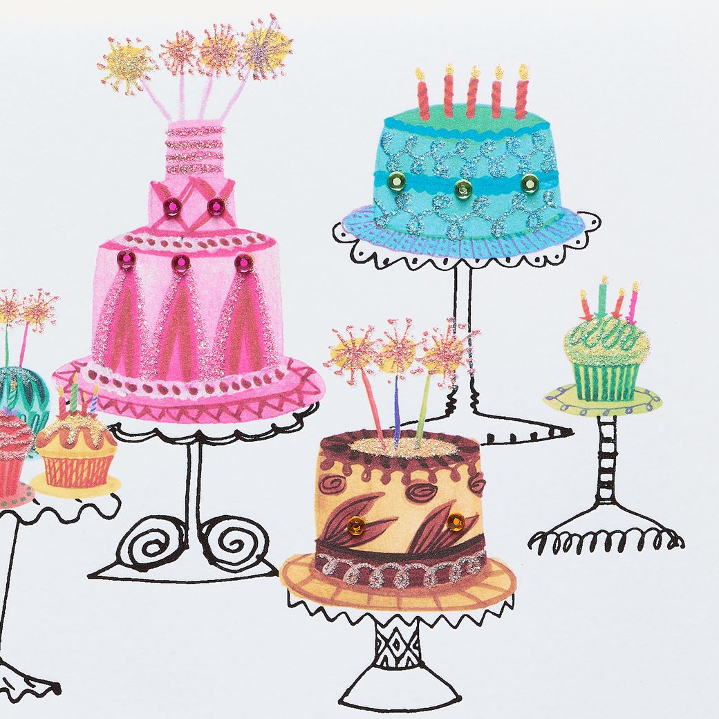 Happy Birthday Cake Card, Greetings Cards Delivered