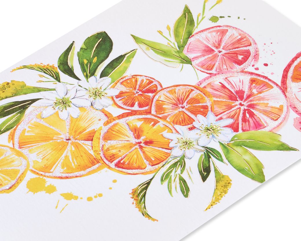 Ombre Fruit Blank Greeting Card Image 1