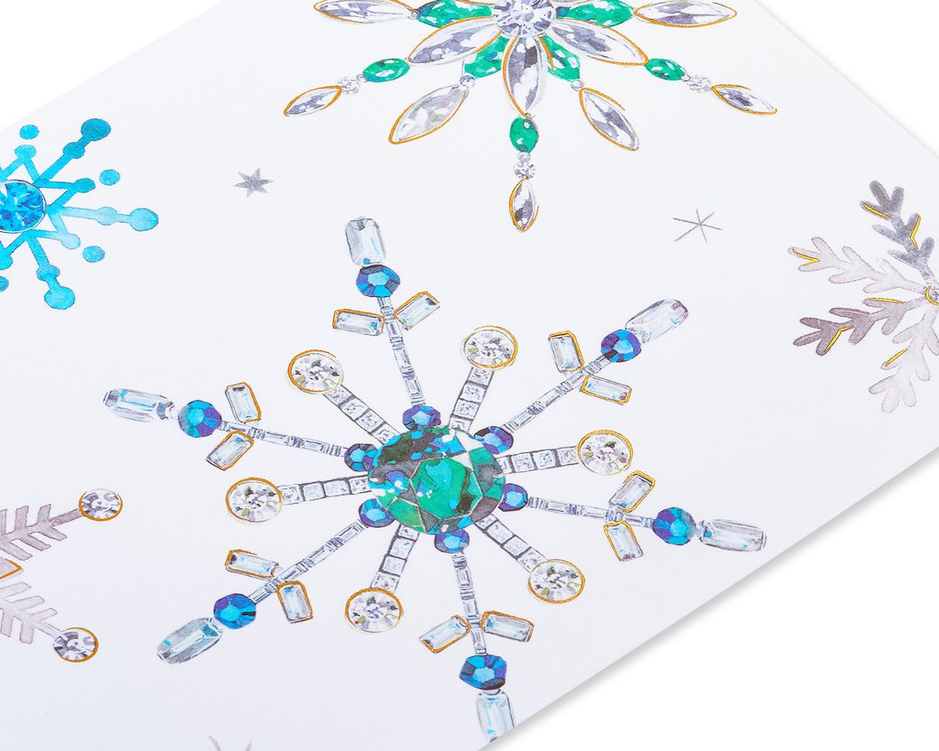 Snowflake Holiday Boxed Cards - Glitter-Free 14-CountImage 1