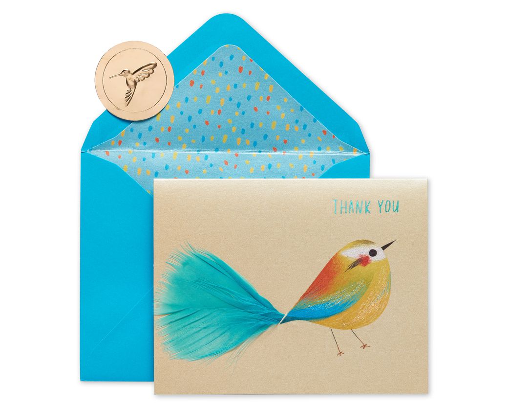 Bird Boxed Thank You Cards And Envelopes, 6-Count - Papyrus