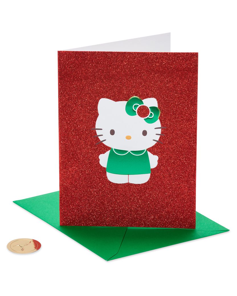 Warmest Wishes Hello Kitty Christmas Boxed Cards, 12-Count Image 6