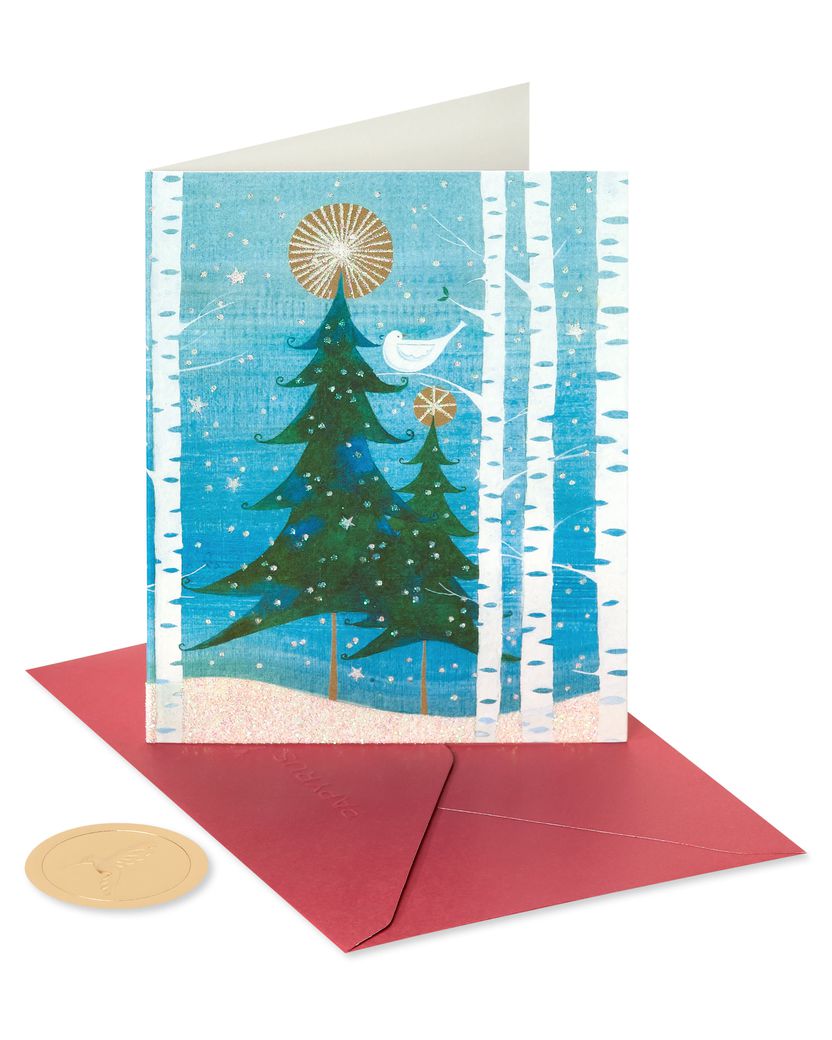 Peace and Happiness Snowbird Christmas Boxed Cards, 20-Count Image 5