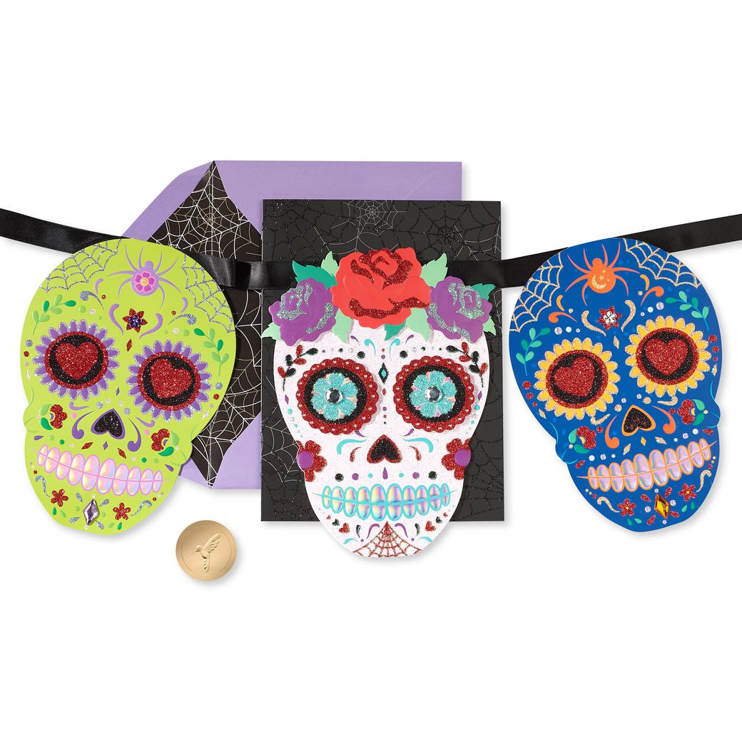 Day of the Dead Banner Greeting Card Image 1