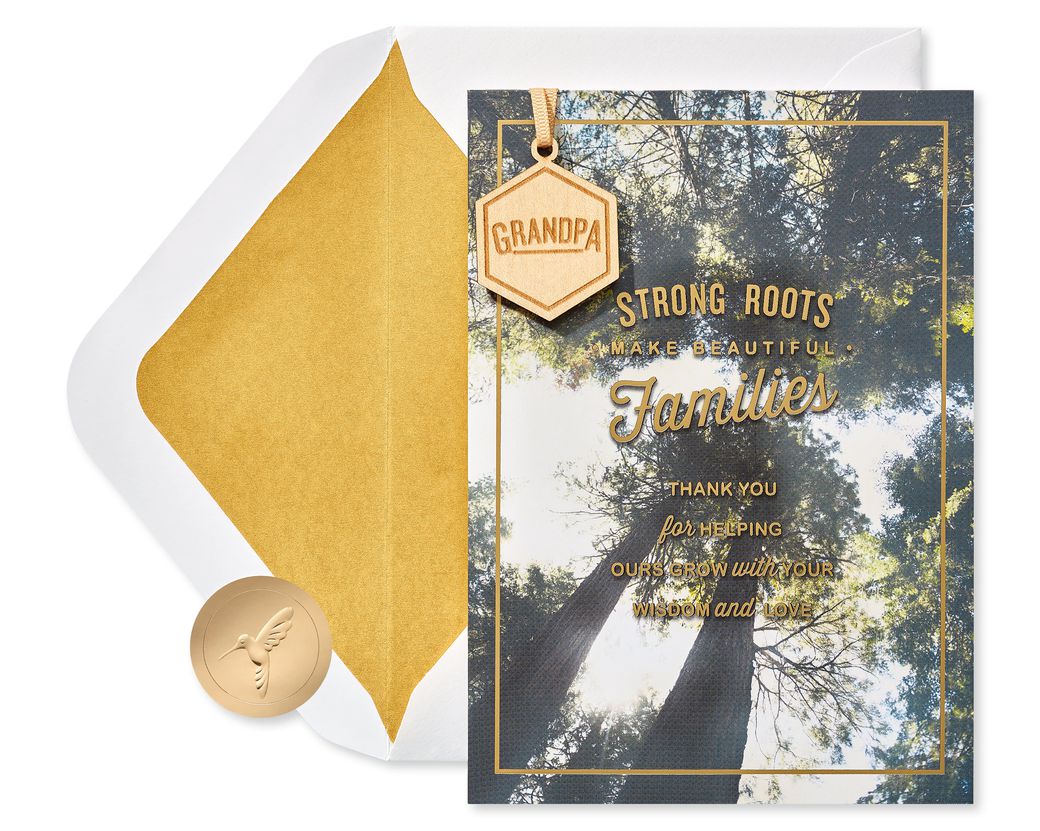 Strong Roots Father's Day Greeting Card for Grandpa