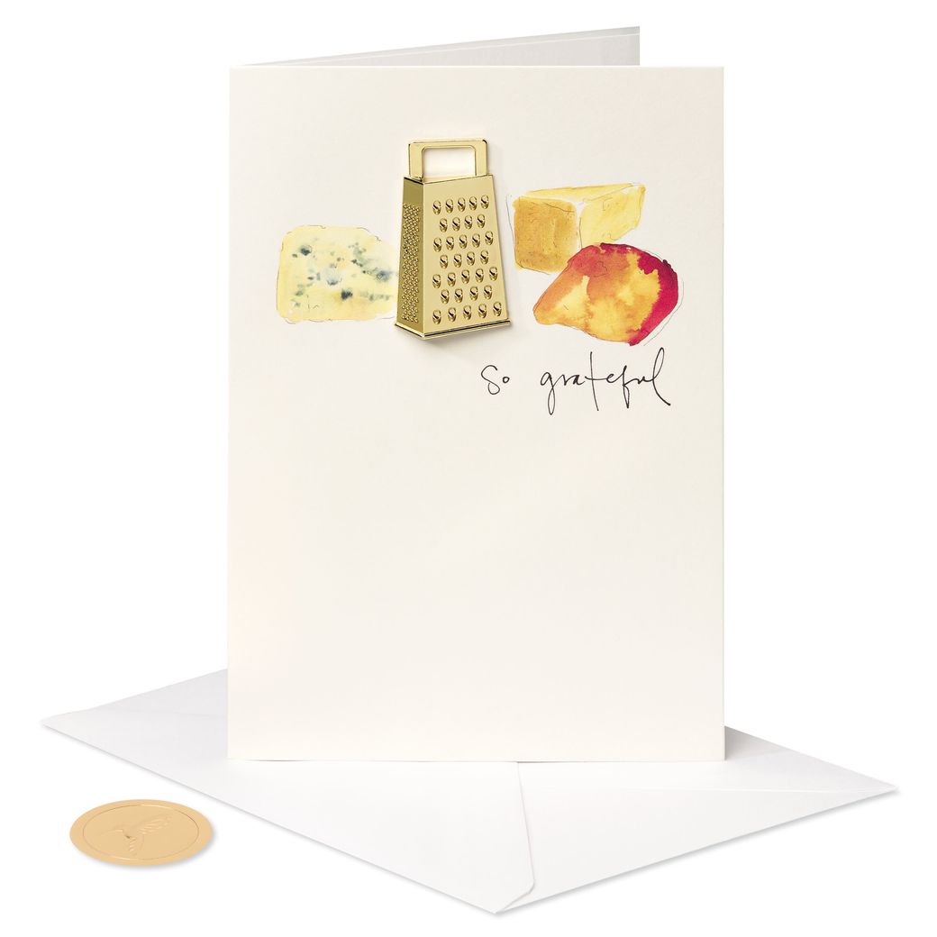 Cheese Grater Blank Thank You Greeting Card Image 4