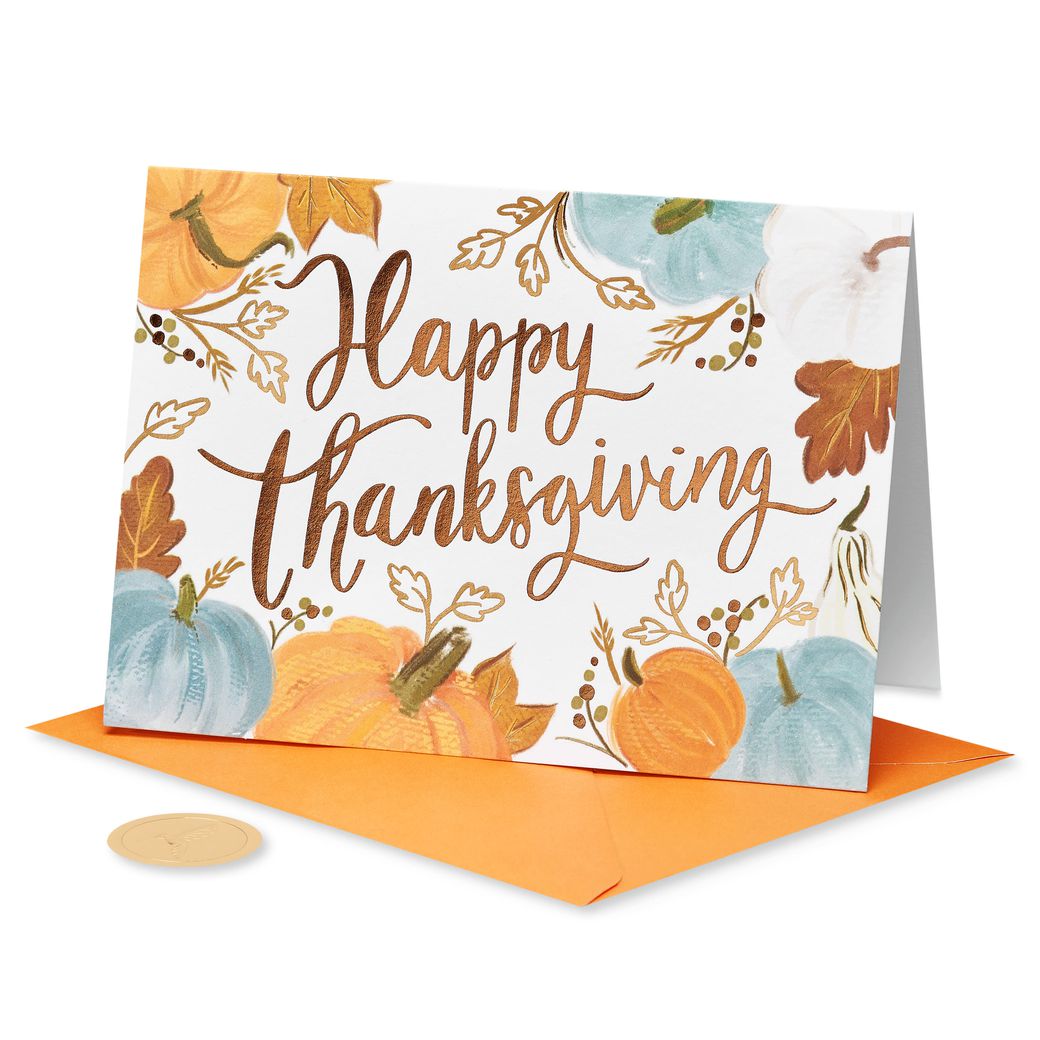 Warmth and Happiness Thanksgiving Greeting Card Image 4