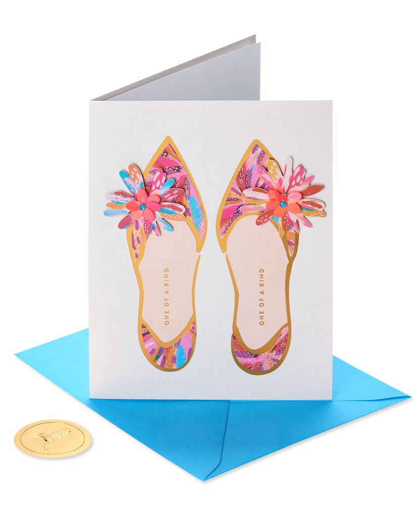 Floral Shoes Mother's Day Greeting CardImage 1