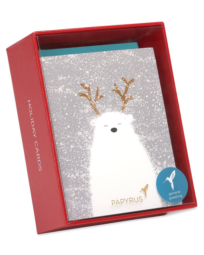 Holiday Polar Bear Holiday Boxed Cards, 20-Count Image 6