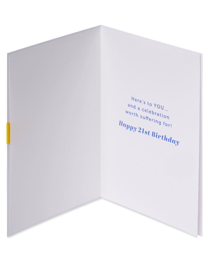 Hangover Recovery Kit 21st Birthday Greeting Card Image 1