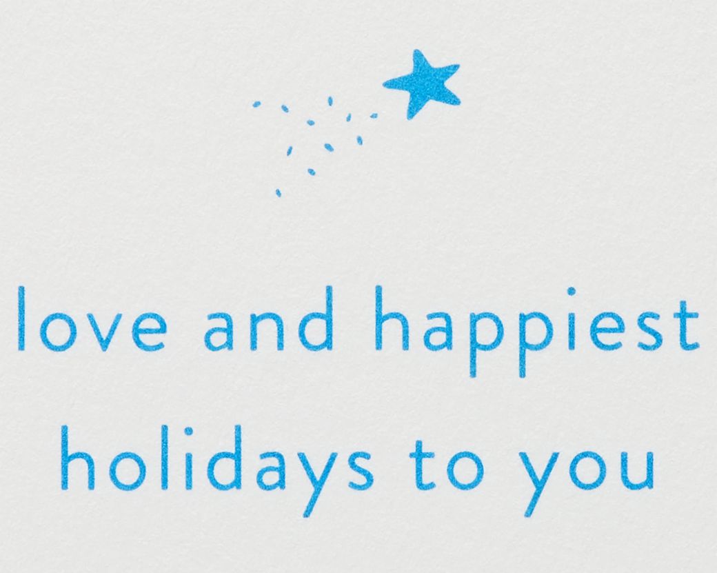 Love and Happiest Holidays Christmas Greeting Card Image 2