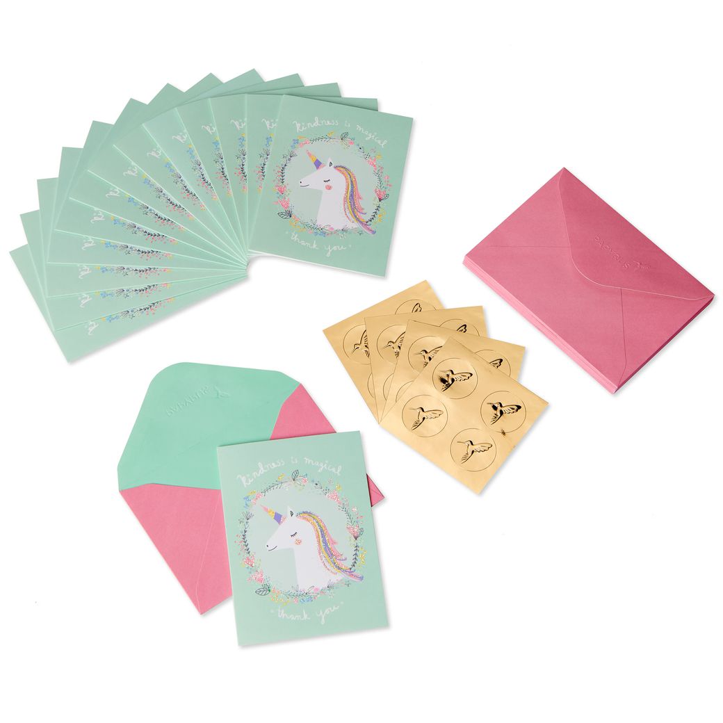 Gem Unicorn Boxed Thank You Cards And Envelopes, 8-Count - Papyrus