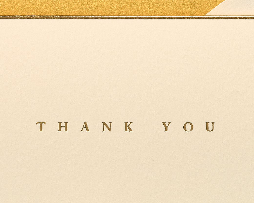 Papyrus Thank You Cards with Envelopes, Navy (16-Count)