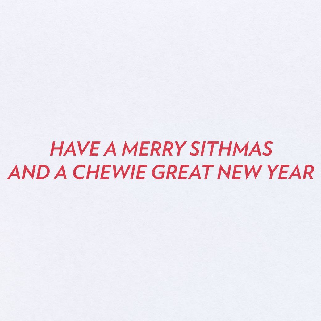 Merry Sithmas Star Wars Christmas Greeting Card Image 3