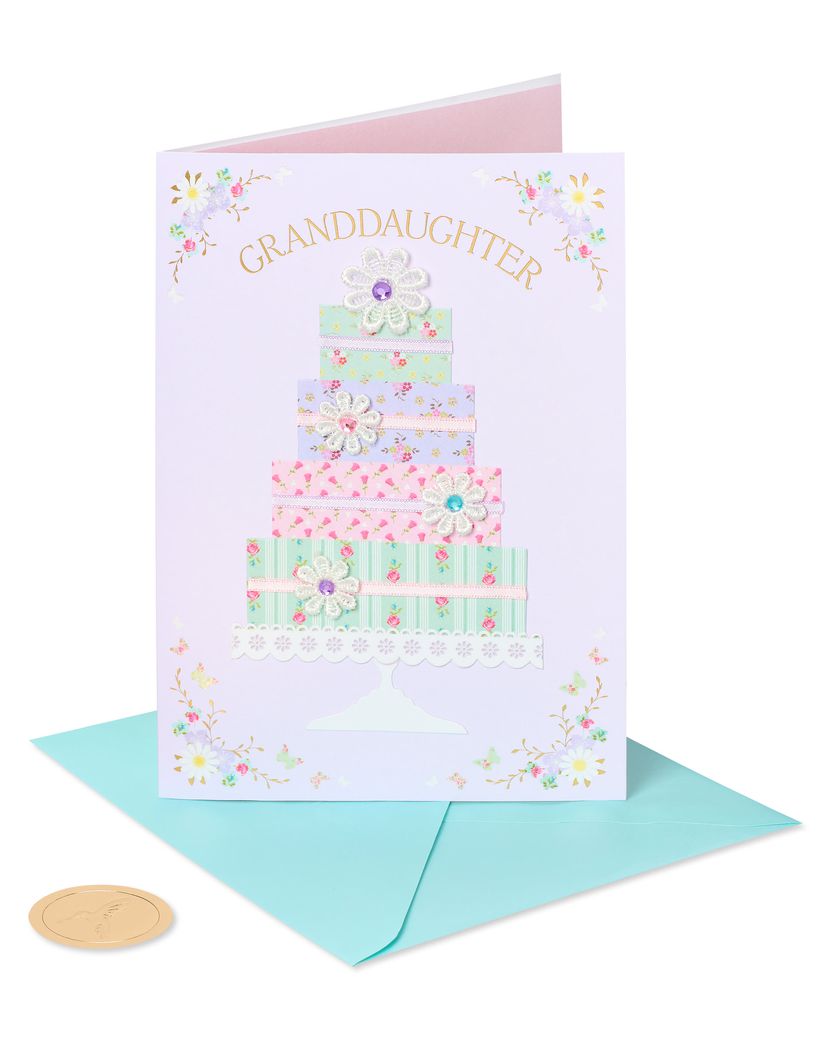 Brings Sweetness to Life Birthday Greeting Card for Granddaughter Image 1