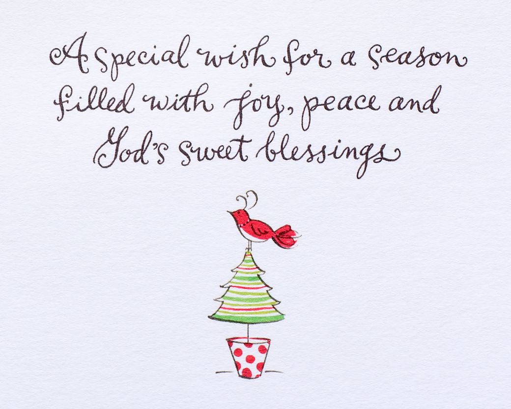 God's Sweet Blessings Religious Christmas Greeting CardImage 1