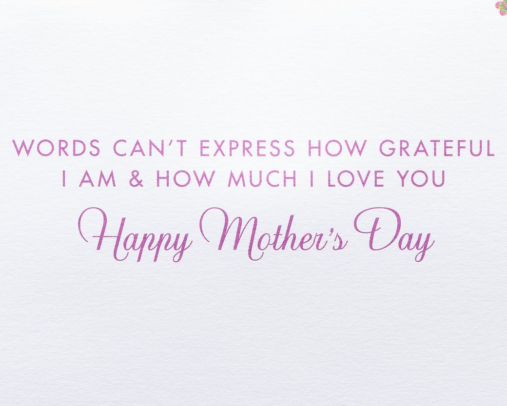 Floral Lettering Mother's Day Greeting CardImage 2