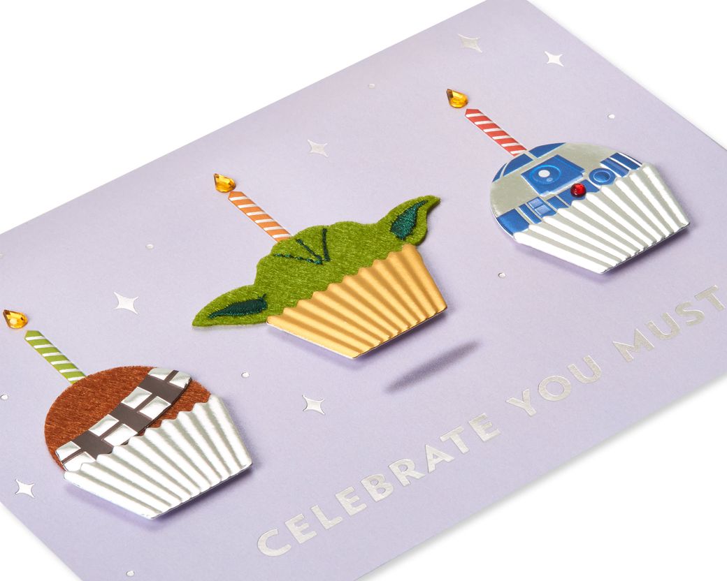 Celebrate You Must Star Wars Birthday Greeting CardImage 1