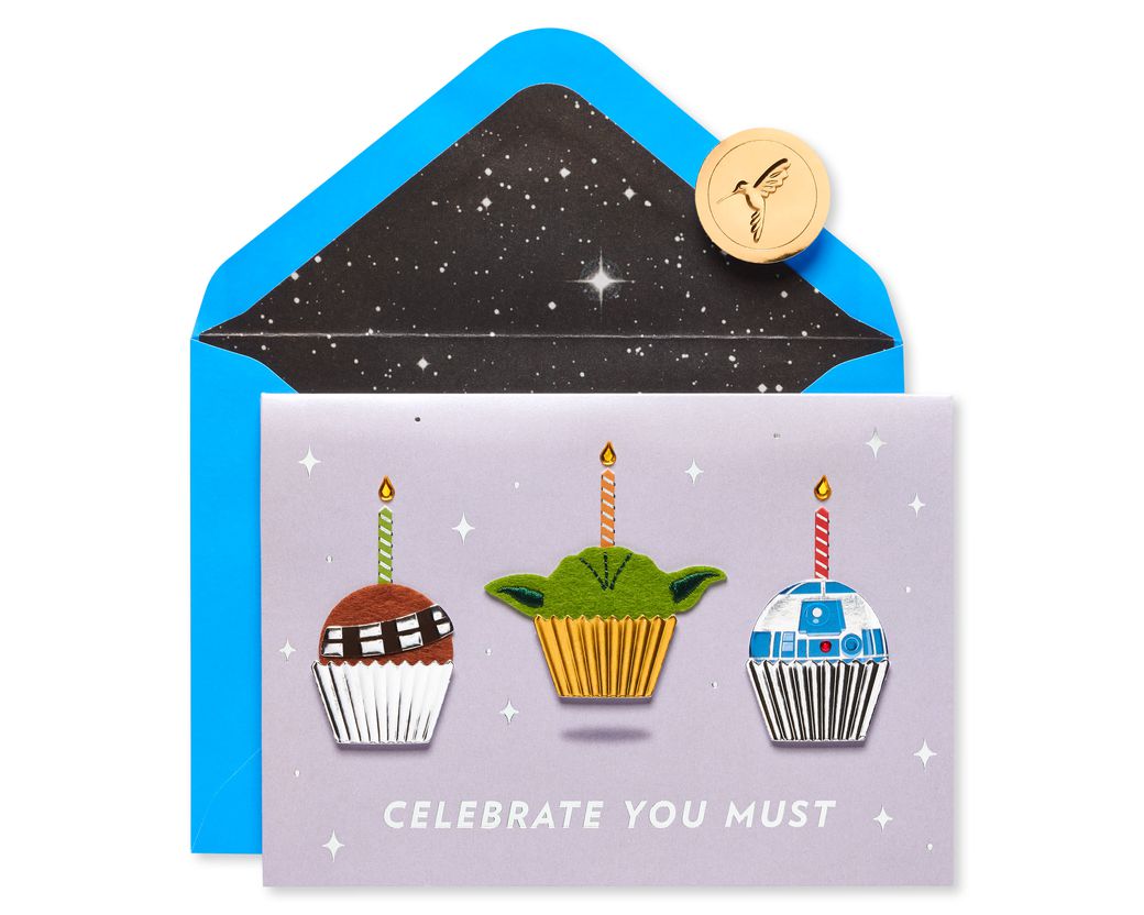 Celebrate You Must Star Wars Birthday Greeting Card