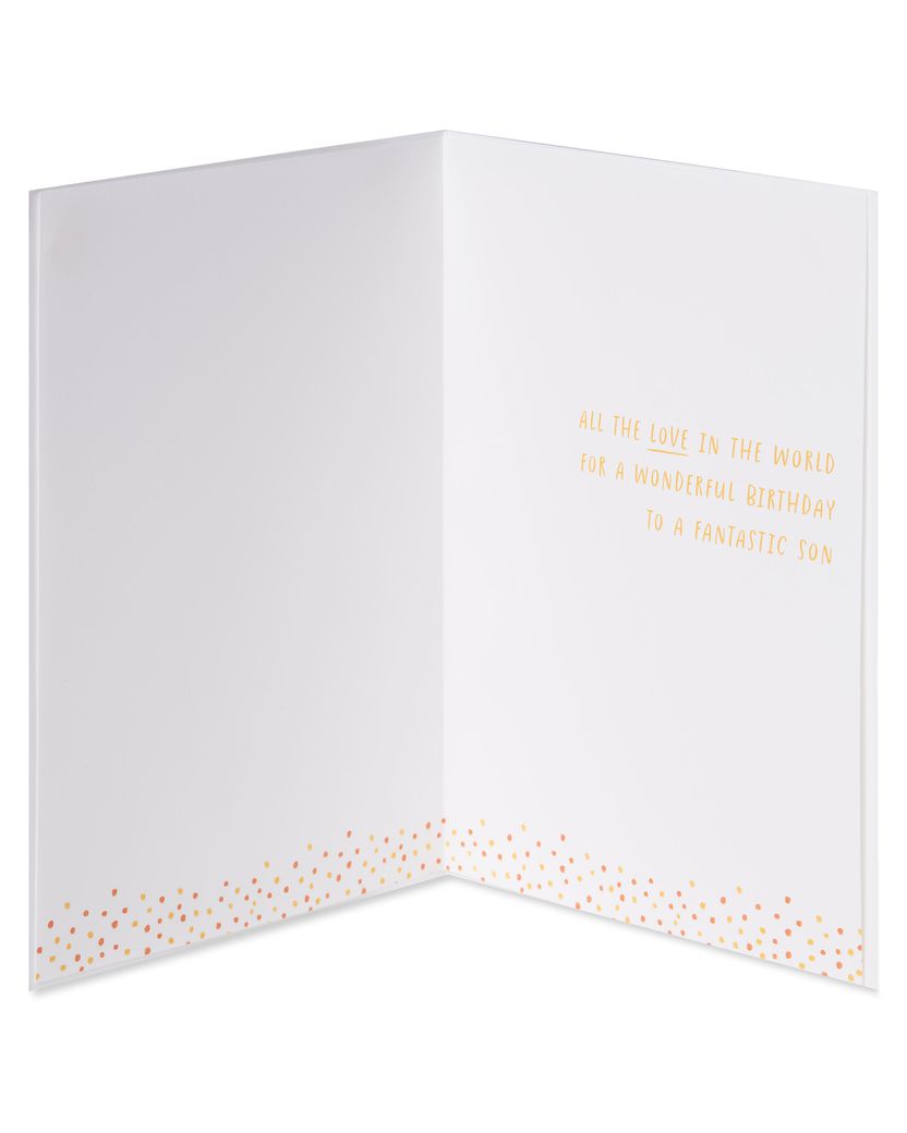 All the Love In the World Birthday Greeting Card for Son Image 1