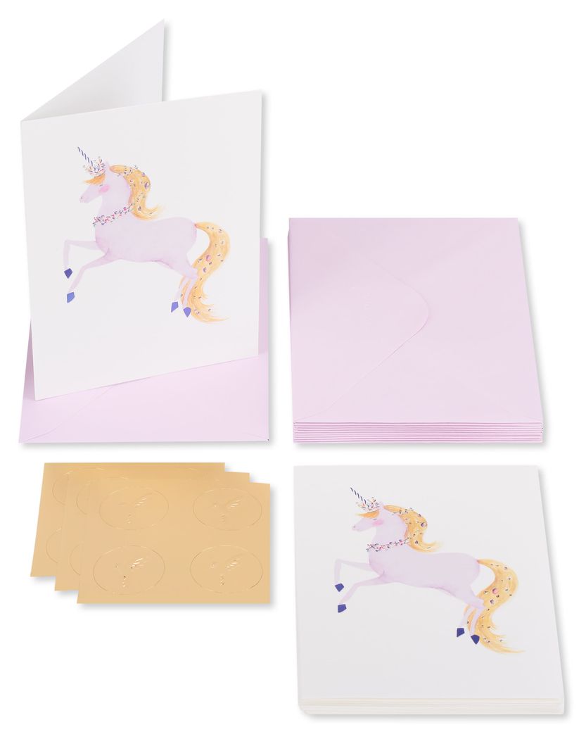 Sophisticated Unicorn Boxed Blank Note Cards With Envelopes, 12-Count -  Papyrus