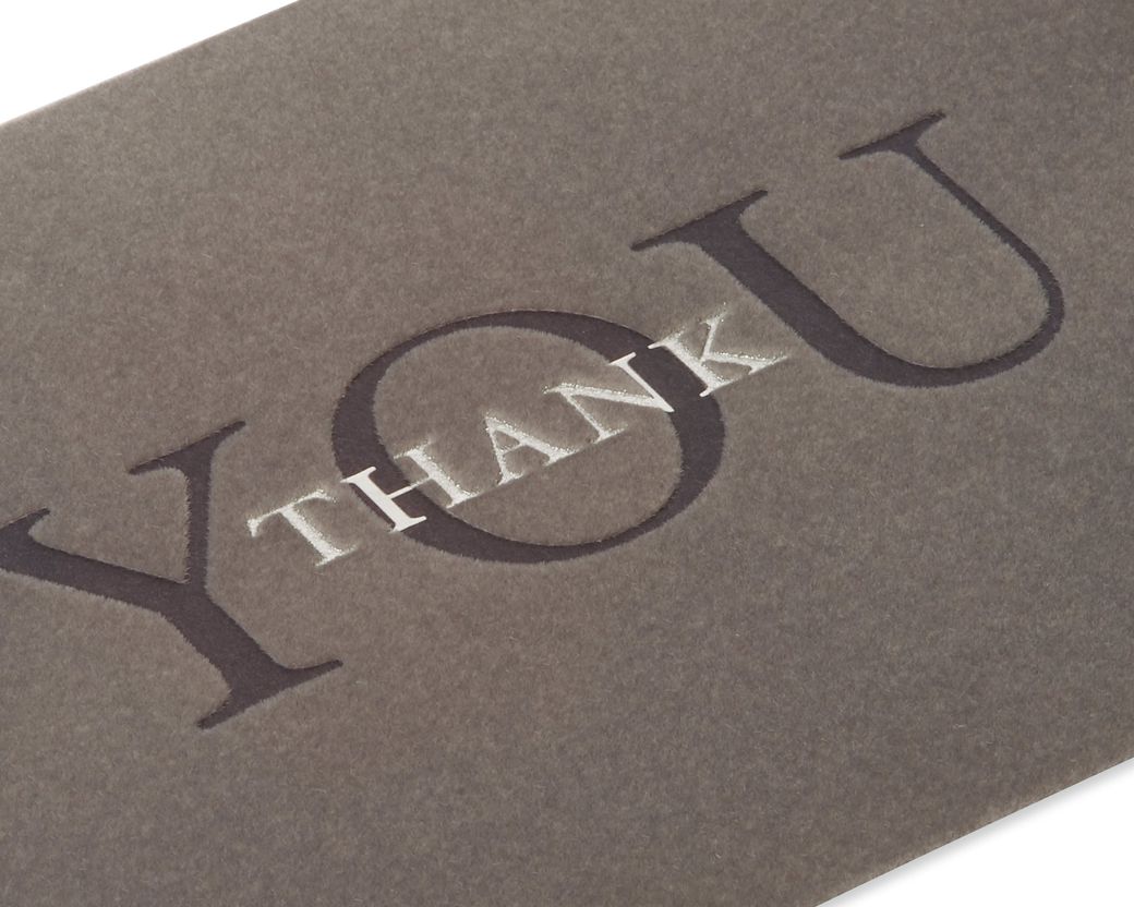 Papyrus (S31) Letterpress Thank You Card, 1 ct - Baker's