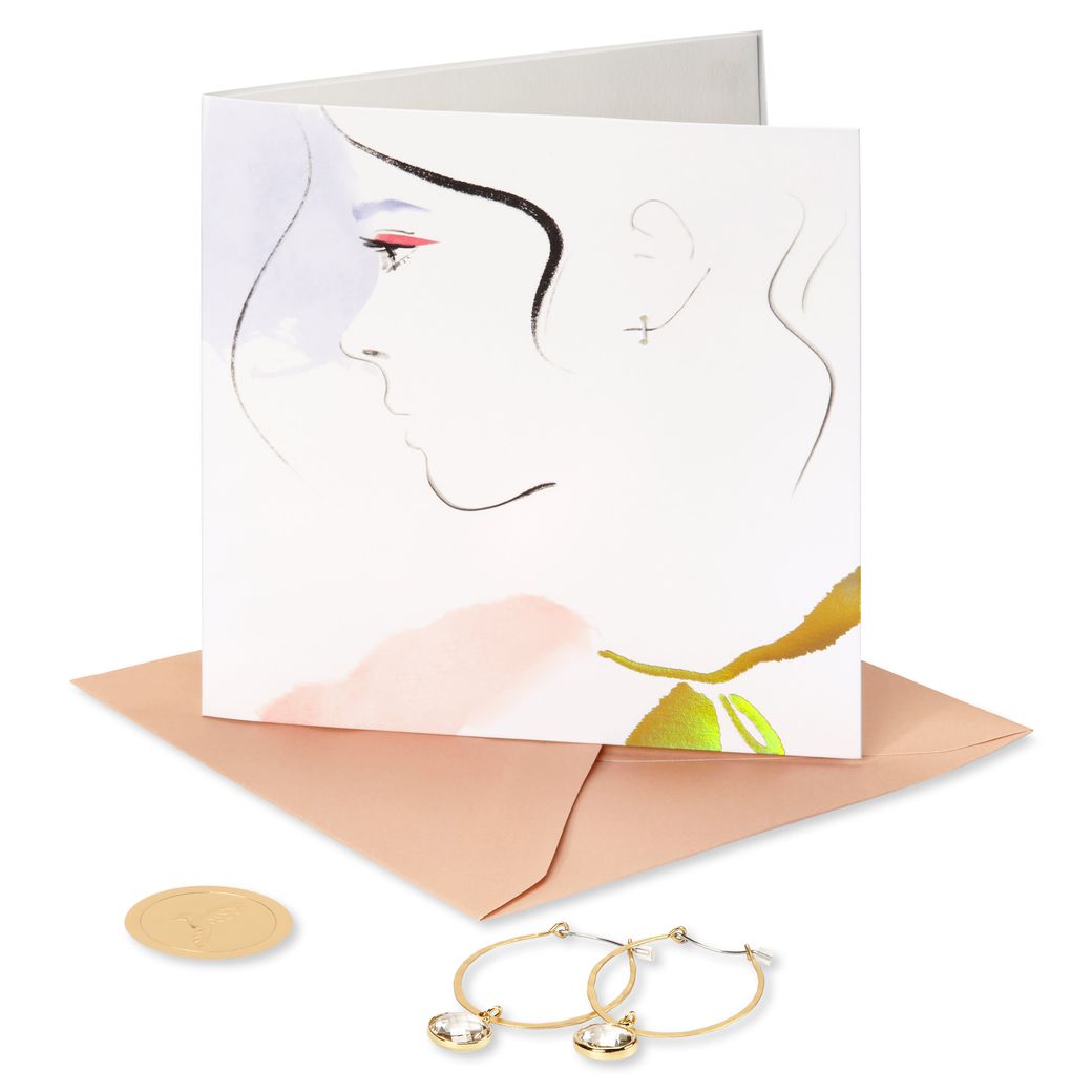 Being Extraordinary Birthday Greeting Card with Earrings Image 4