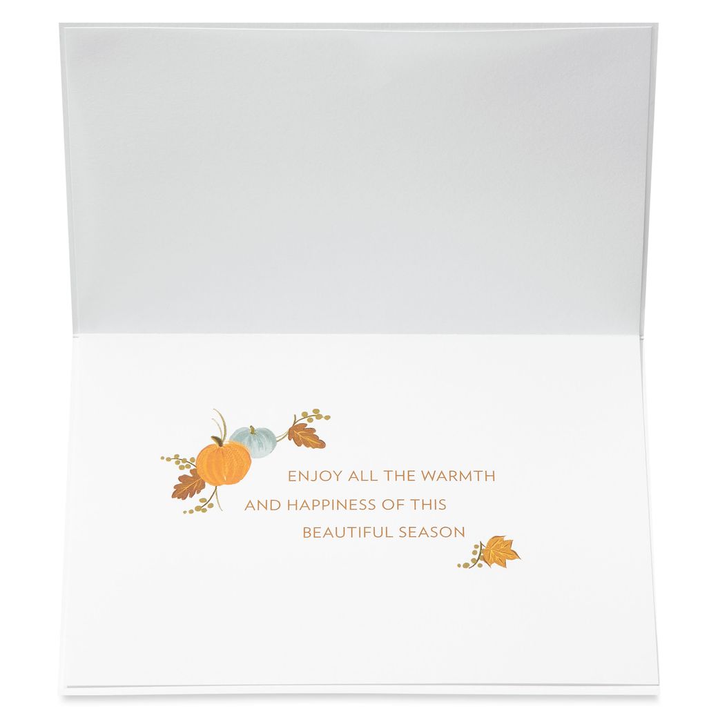 Warmth and Happiness Thanksgiving Greeting Card Image 2