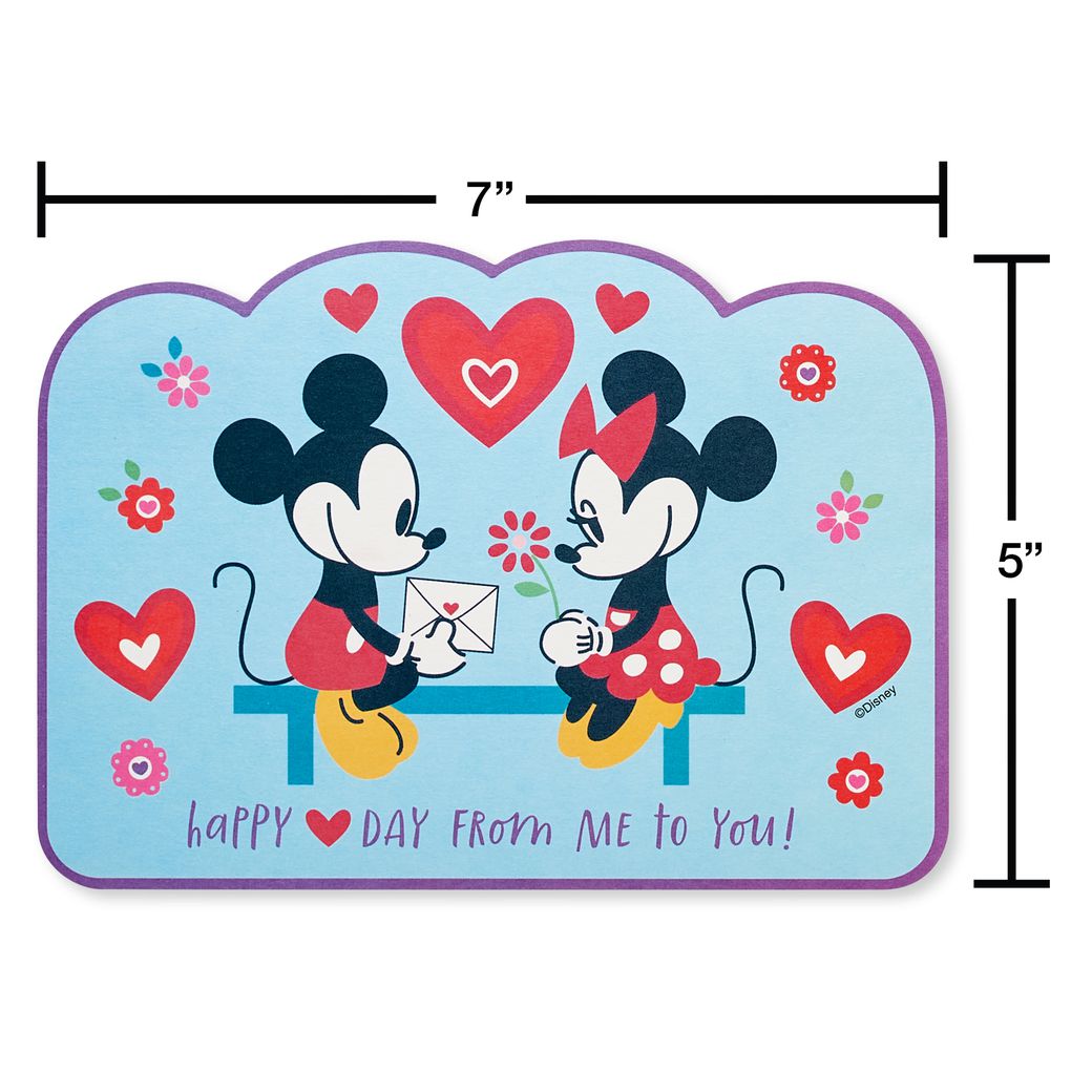 Mickey and Minnie Blank Valentines Day Cards and Stickers, 20-Count Image 4