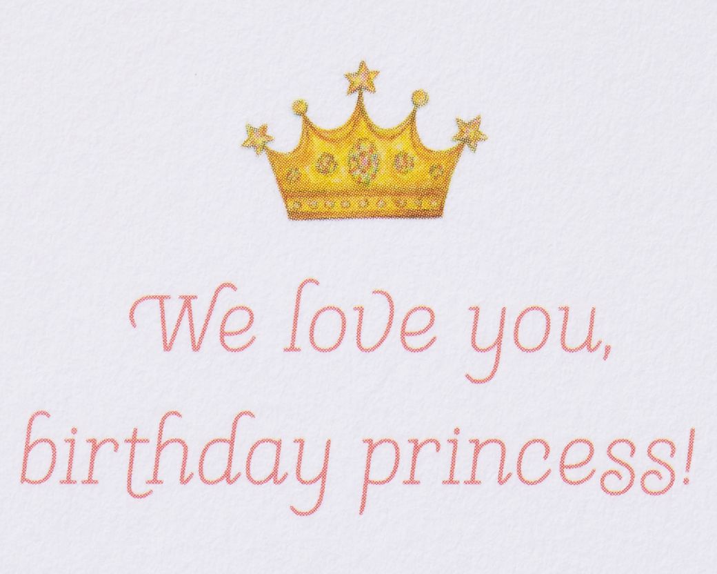 Birthday Princess Birthday Greeting Card for Daughter - Designed by Bella PilarImage 2