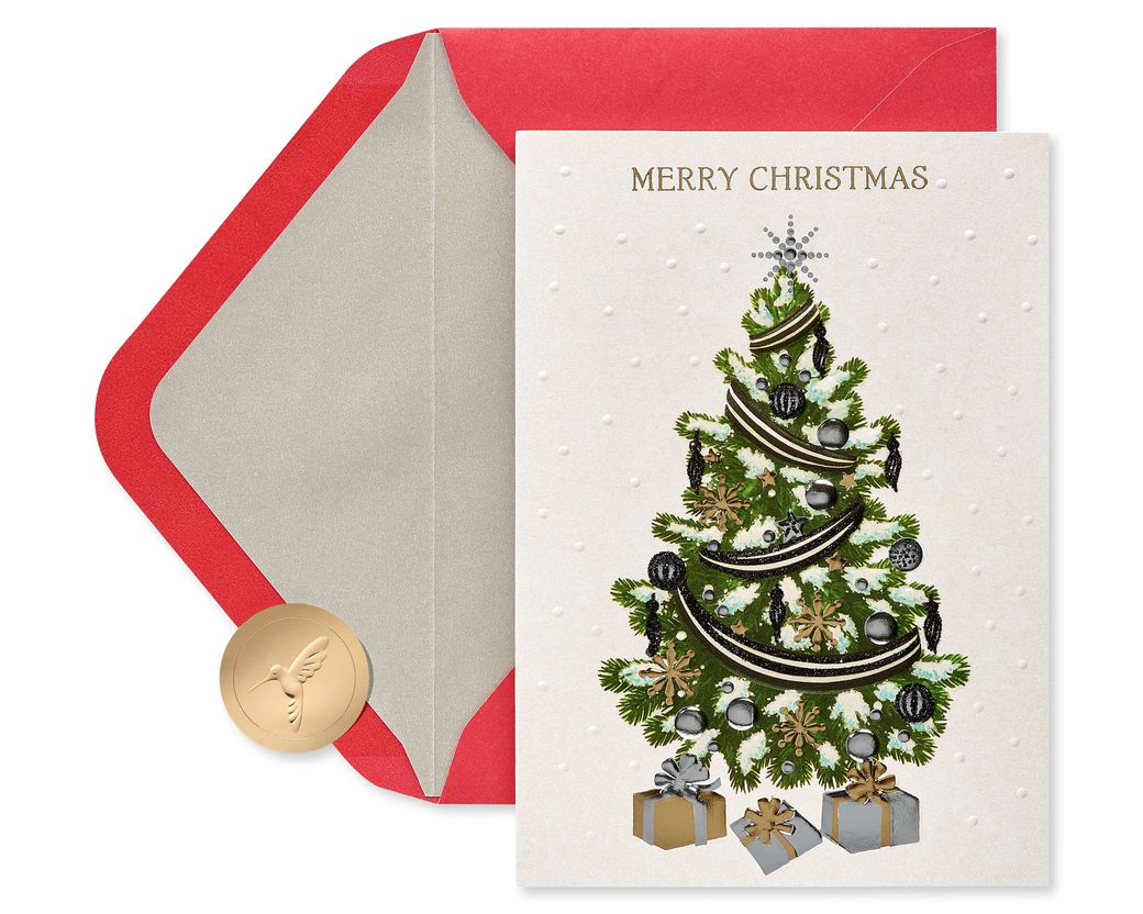 christmas tree greeting cards