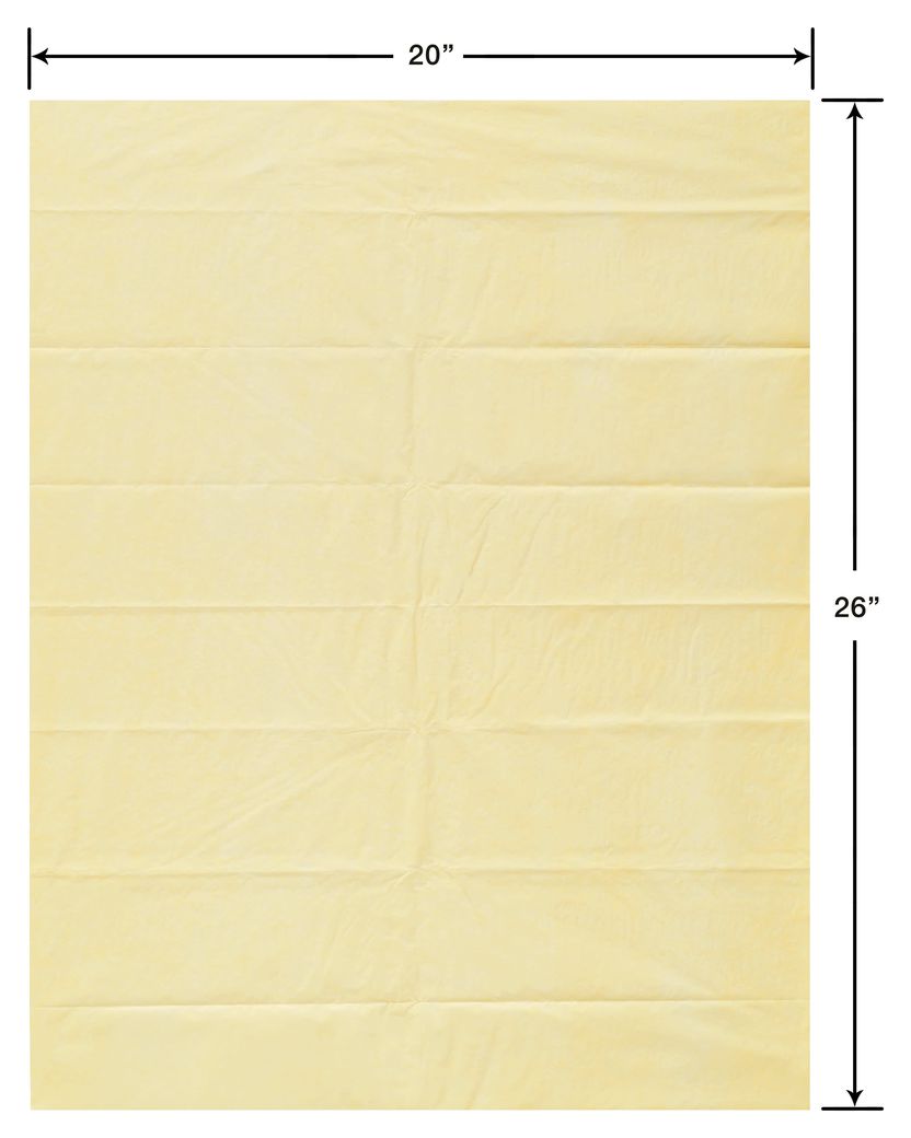 yellow Tissue Paper - 50x75 cm - 8 sheets