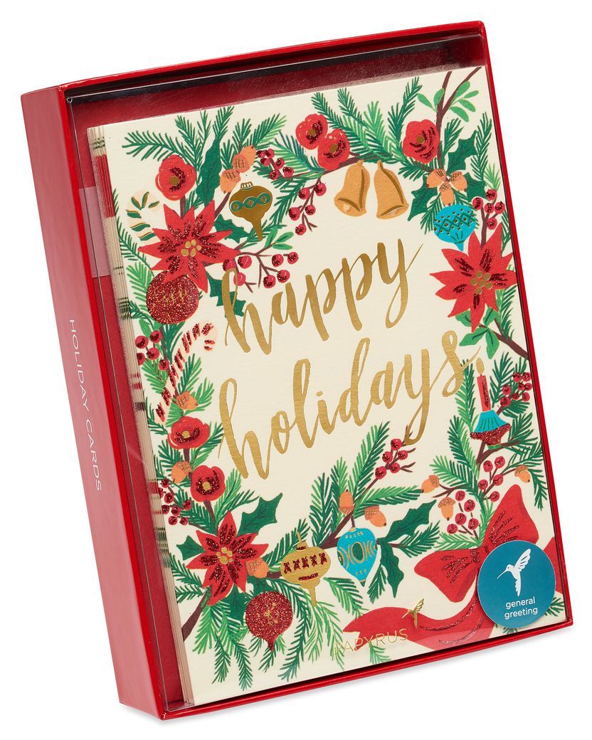 Warm Wishes Wreath Holiday Boxed Cards, 14-Count Image 7