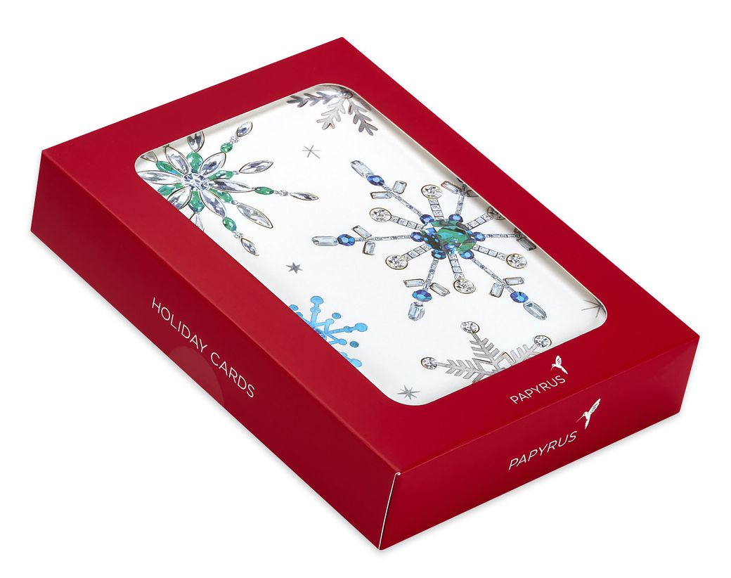 Snowflake Holiday Boxed Cards - Glitter-Free 14-CountImage 2