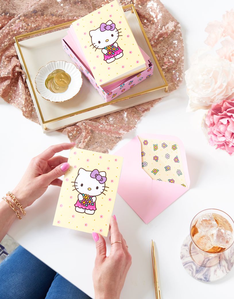 Hello Kitty Birthday Card with Cupcake