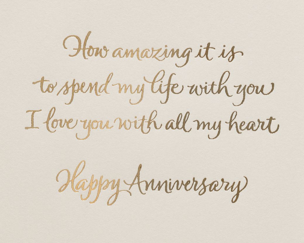 Love of My Life Anniversary Greeting Card for Wife or HusbandImage 2