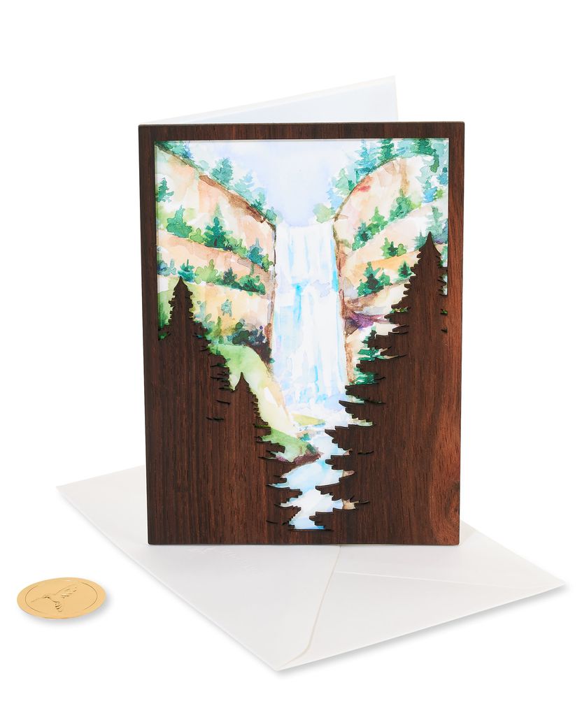 Woodland Silhouette Birthday Greeting Card  Image 1