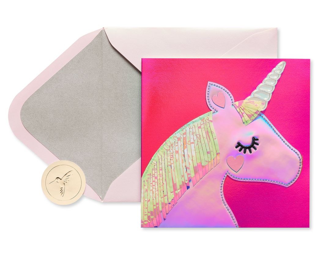 Magical Unicorn Valentine's Day Greeting Card Image 1