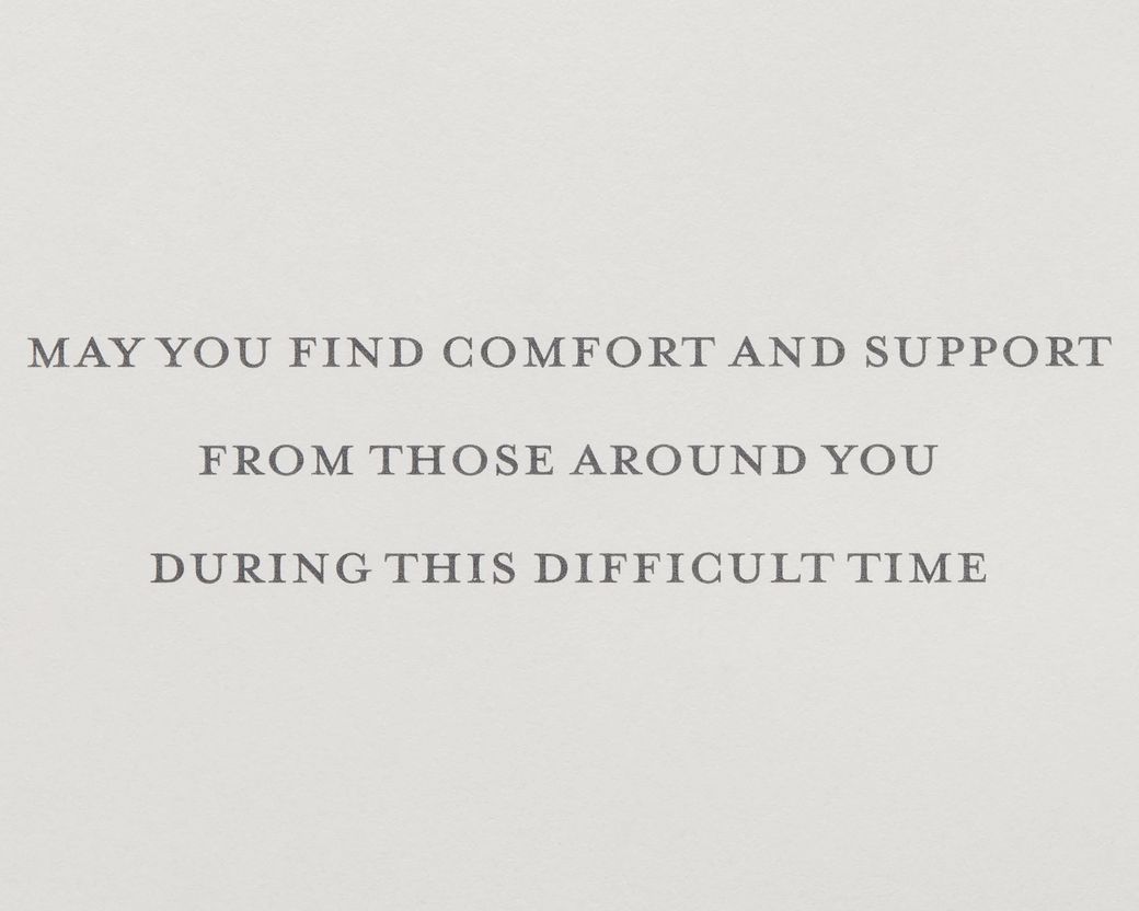 Comfort and Support Sympathy Greeting Card Image 3