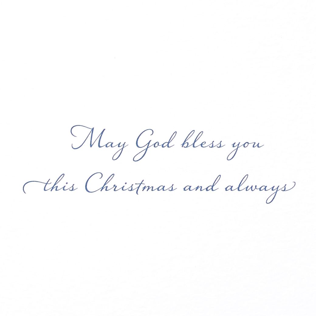 May God Bless You Nativity Religious Holiday Boxed Cards, 14-Count Image 3