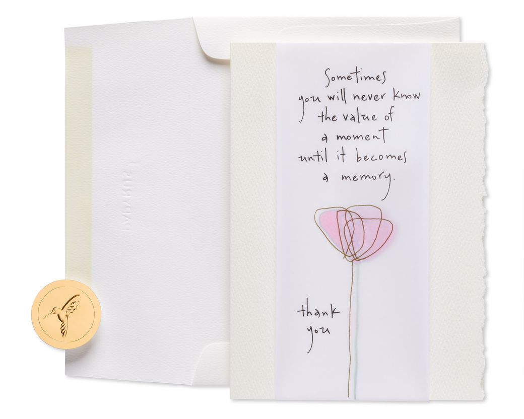 Flower And Butterfly Gems Thank You Greeting Card Bundle, 2-Count - Papyrus