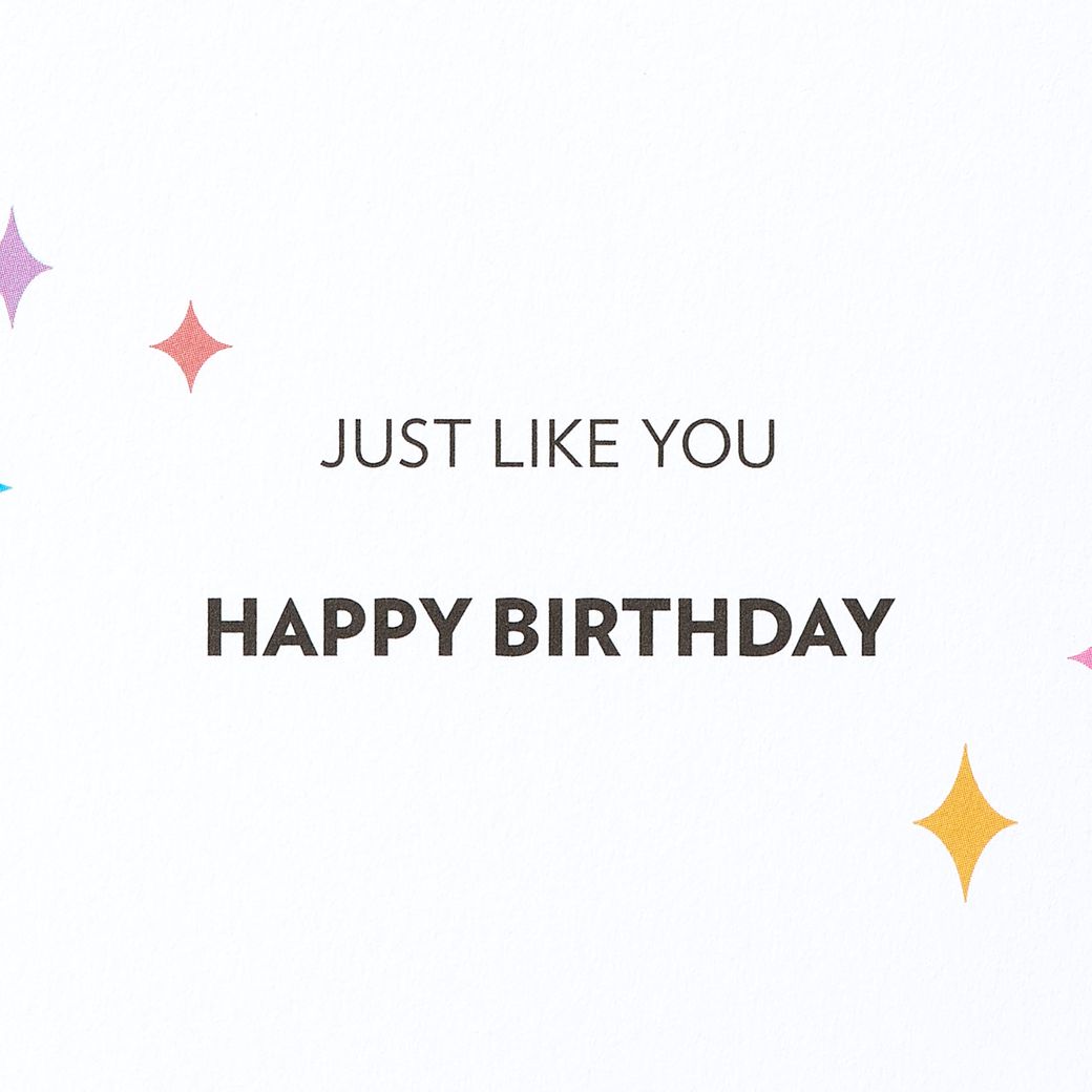 Just Like You Birthday Greeting Card for LGBTQIA+ Image 3