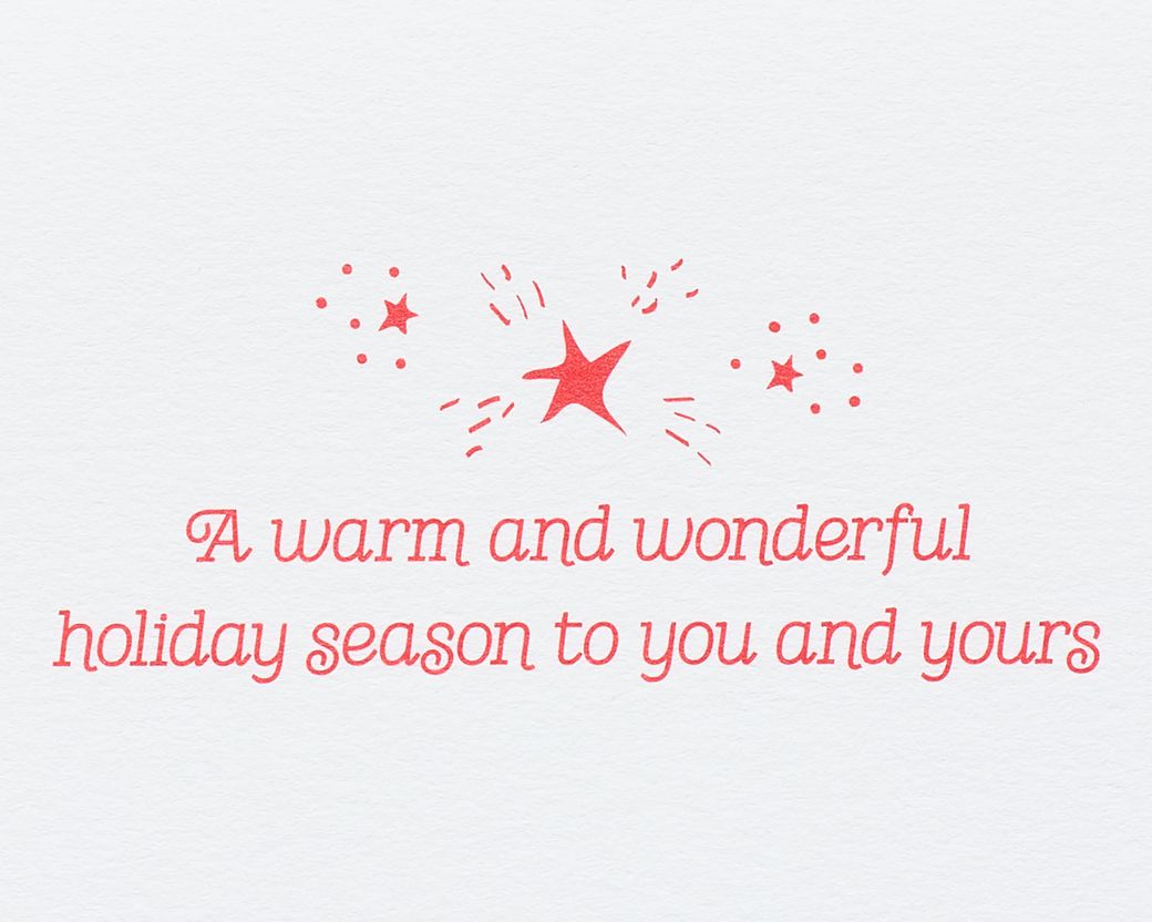 Wonderful Holiday Season Christmas Greeting CardImage 3