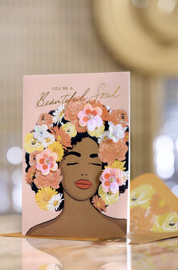 Beautiful Soul Blank Greeting Card - Illustrated by Cathy WilliamsImage 4