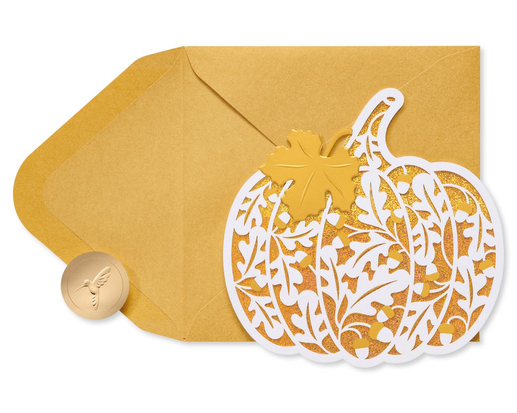 Pumpkin Thanksgiving Greeting Card Image 1