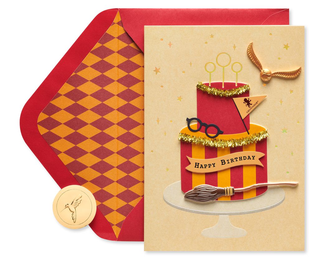 American Greetings Pop Up Harry Potter Birthday Card (Hogwarts