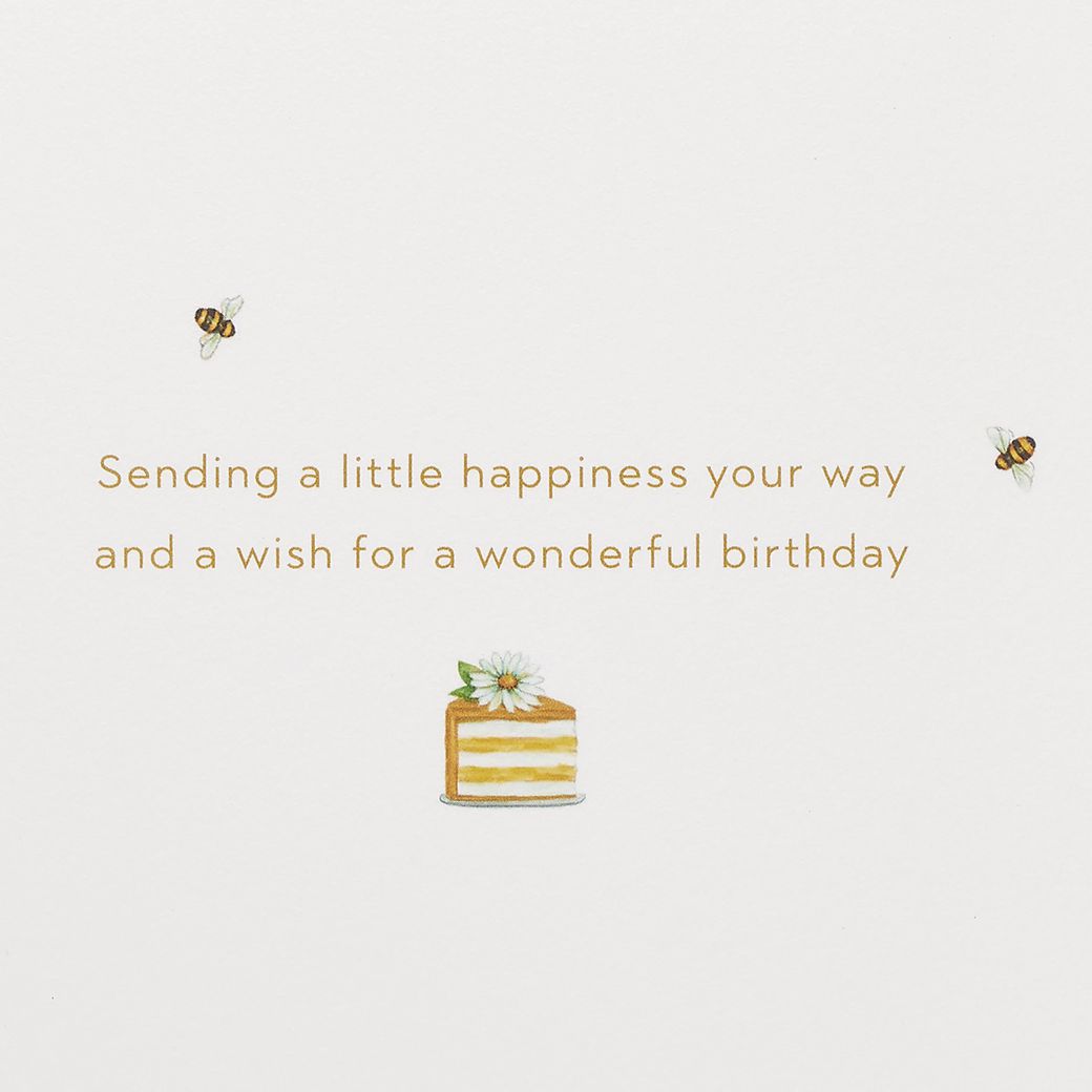 Honeybees Blank Birthday Greeting Card - Designed by Bella Pilar Image 3
