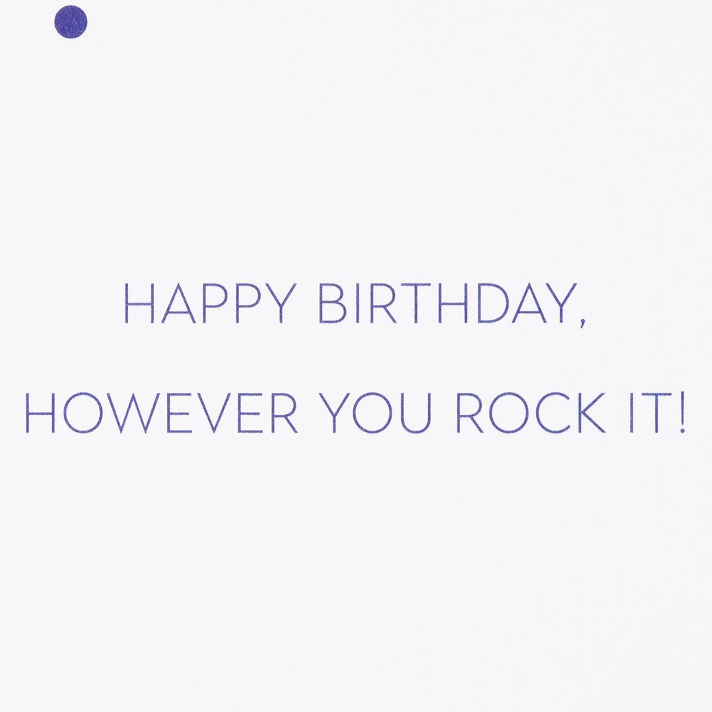 Hair, However You Rock It Birthday Greeting Card - Illustrated by Sarah Dahir Image 3