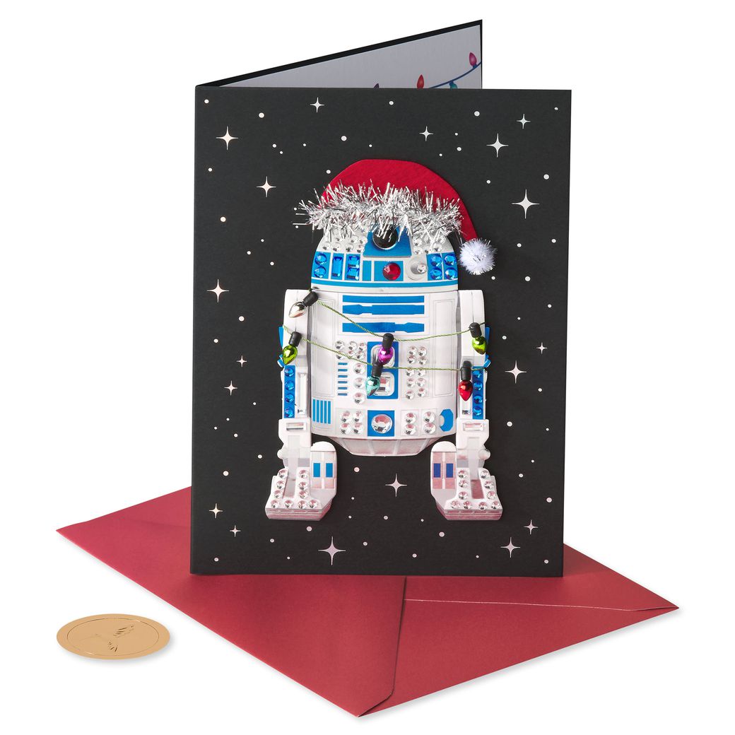 Merry Force Be with You Star Wars Christmas Greeting Card Image 4